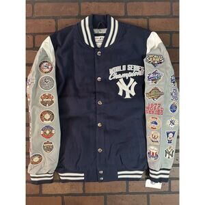 NEW YORK‎ YANKEES G-III 27X World Series Varsity Jacket~Never Worn~S L 2XL